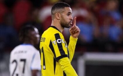 يوسف النصيري مع فريق الاتحاد قبل مواجهة الهلال في دوري روشن السعودي