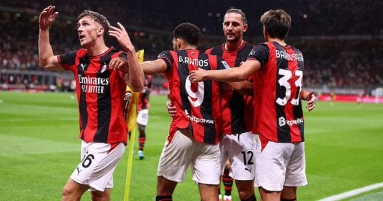 صورة من مباراة سالزبورج ضد ميلان في الدوري الأوروبي