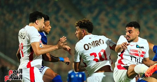 لاعبو الزمالك قبل مواجهة الجيش الوطني الرواندي في دوري أبطال أفريقيا
