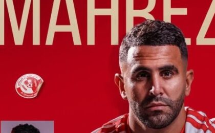 رياض محرز بعد انضمامه رسميًا إلى نادي الشمال القطري